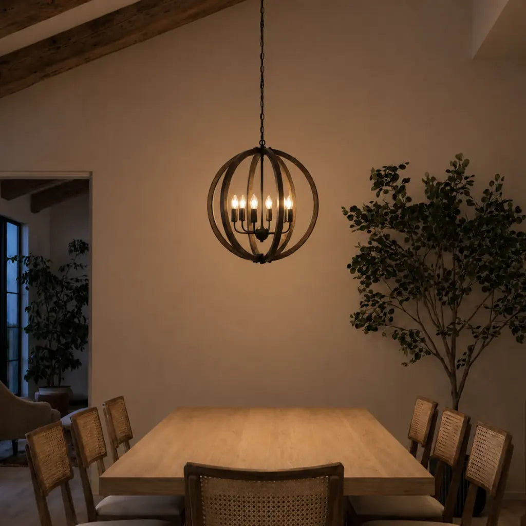 VESTAL 6 Pendant Light - Black