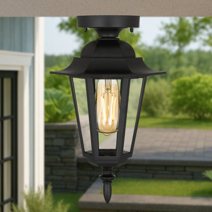 UPTON Exterior CTC Ceiling Light - Black