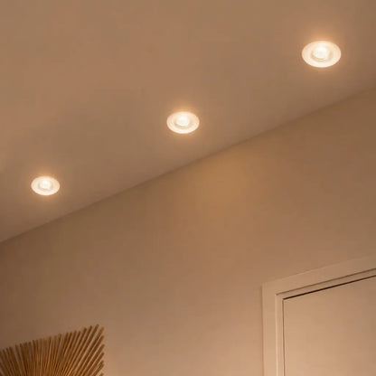 DURO Round LED Stair Wall Light White