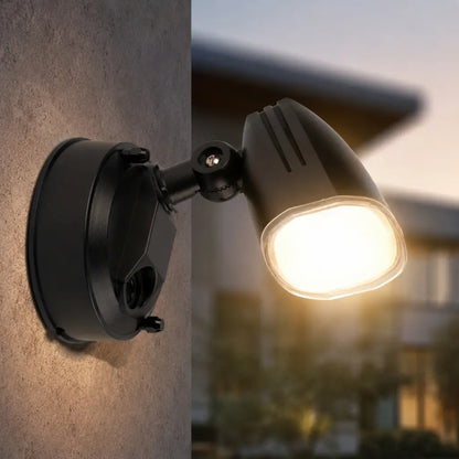 CLARION Single Exterior LED Spotlight - Black