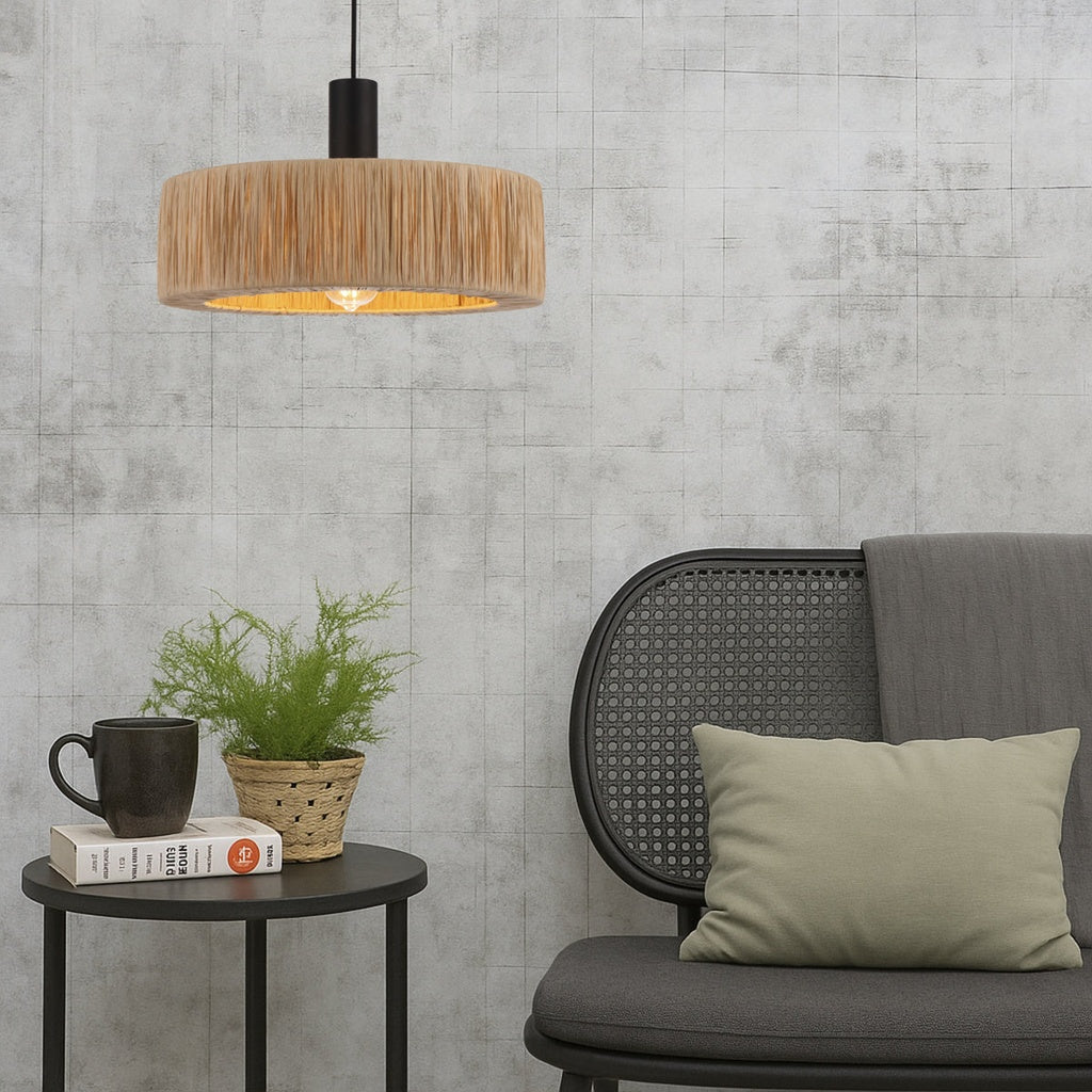 KATRIN Pendant Light - Black/Natural