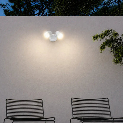 ILLUME Twin Exterior LED Spotlight - White