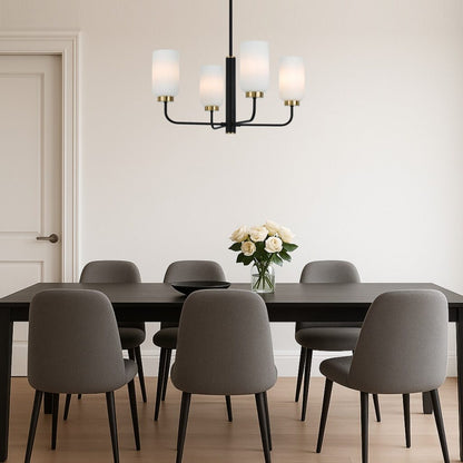 SEBRING 4 Pendant Light - Black/Opal Matt