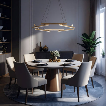 TARSON 1 Tier LED Pendant Light - Black / Gold