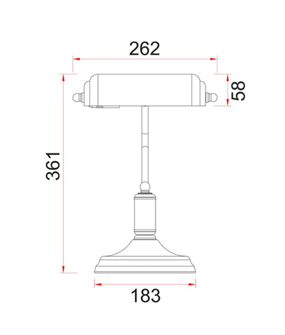 BANCA: Interior Banker Lamps with Cylindrical Shade - Matte Black