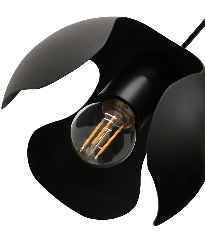 VAINA: Minimalist Scandinavian Interior Small Iron Dome Shape Pendant Light - Black