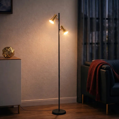 VERIK Floor Lamp - Brass/Black