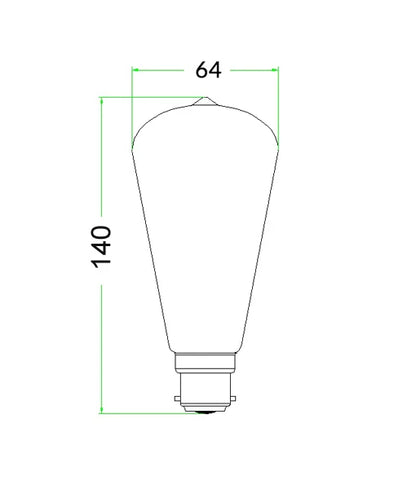 SPECTRA: ST57 LED Firework Effect Decorative Globes (4W) - Options: BC Pear 4W