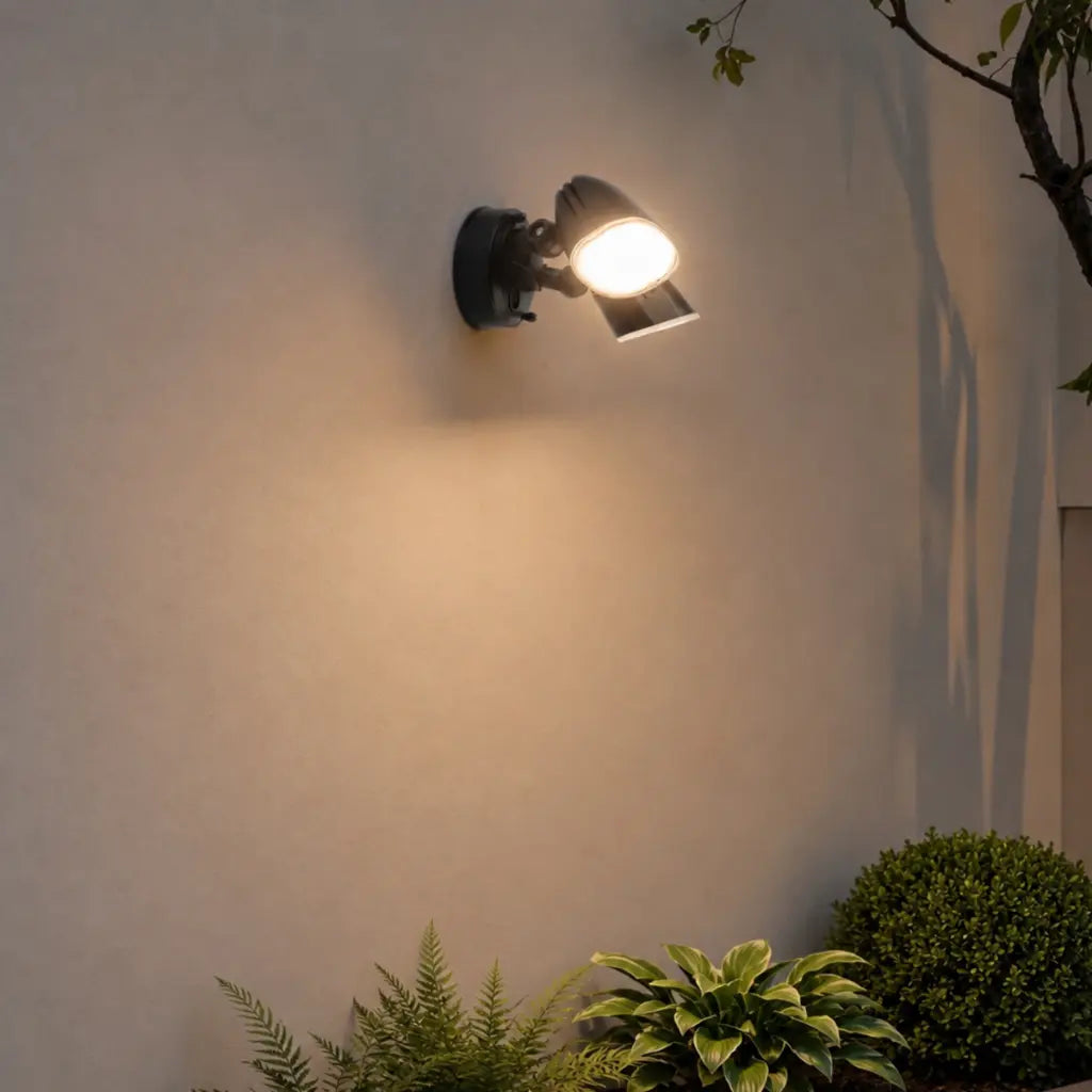 CLARION Twin Exterior LED Spotlight - Black