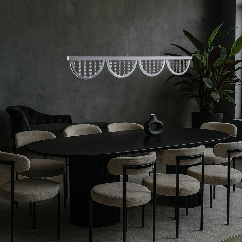 LUXIA 120CM Pendant Light - Chrome