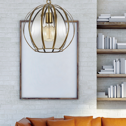 MEDINA 30CM Pendant Light - Atique Brass