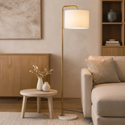 INGRID Floor Lamp -Gold/White