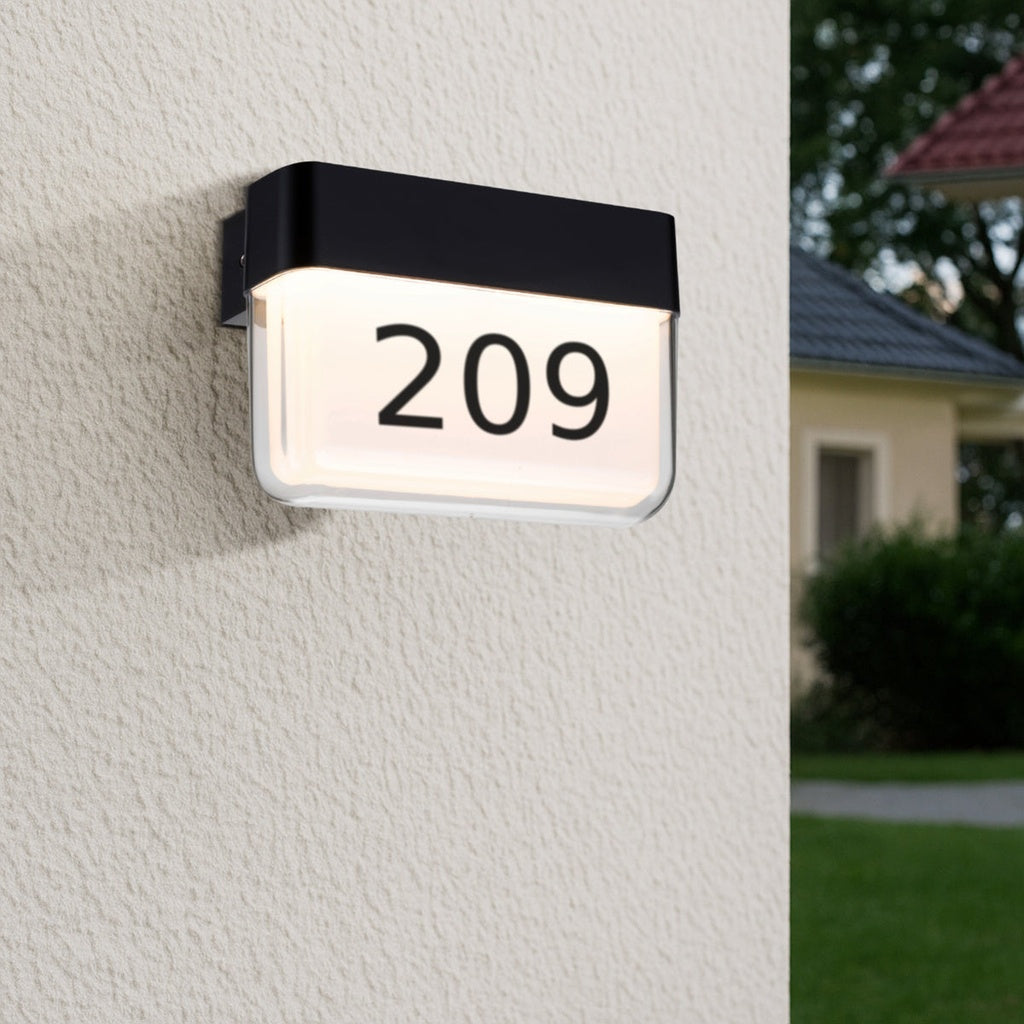 FADRO 18CM Exterior LED Wall Light - Black
