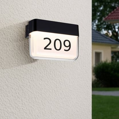 FADRO 18CM Exterior LED Wall Light - Black