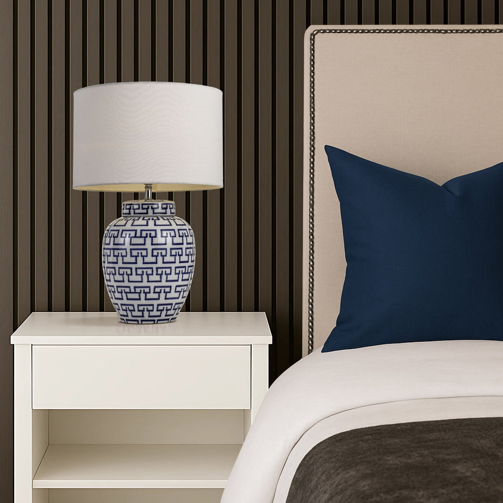TING Ceramic Table Lamp - Blue/White