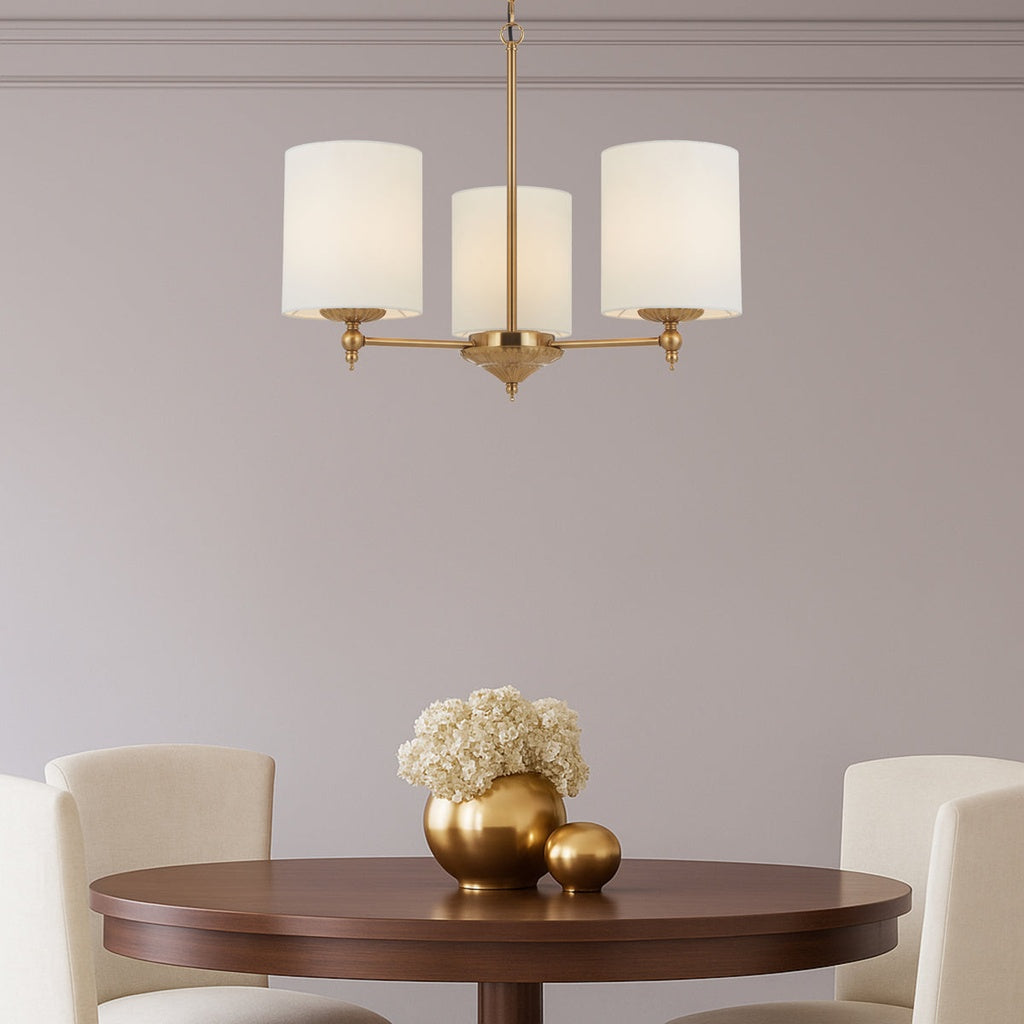 ARGOS 3 Pendant Light - Antique Gold/Ivory