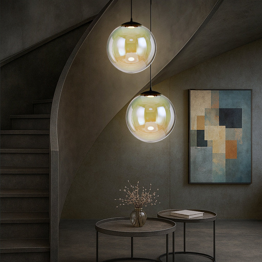 AURORA 40CM Pendant Light - Rainbow/Black