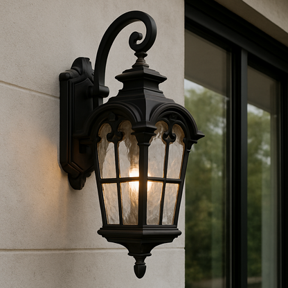 SHELTON Exterior Wall Light - Black
