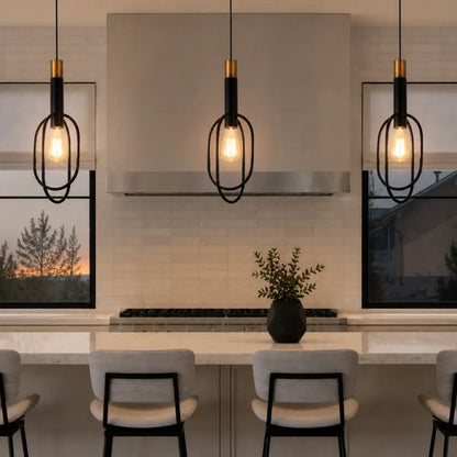 MARVIN Pendant Light Oval - Black