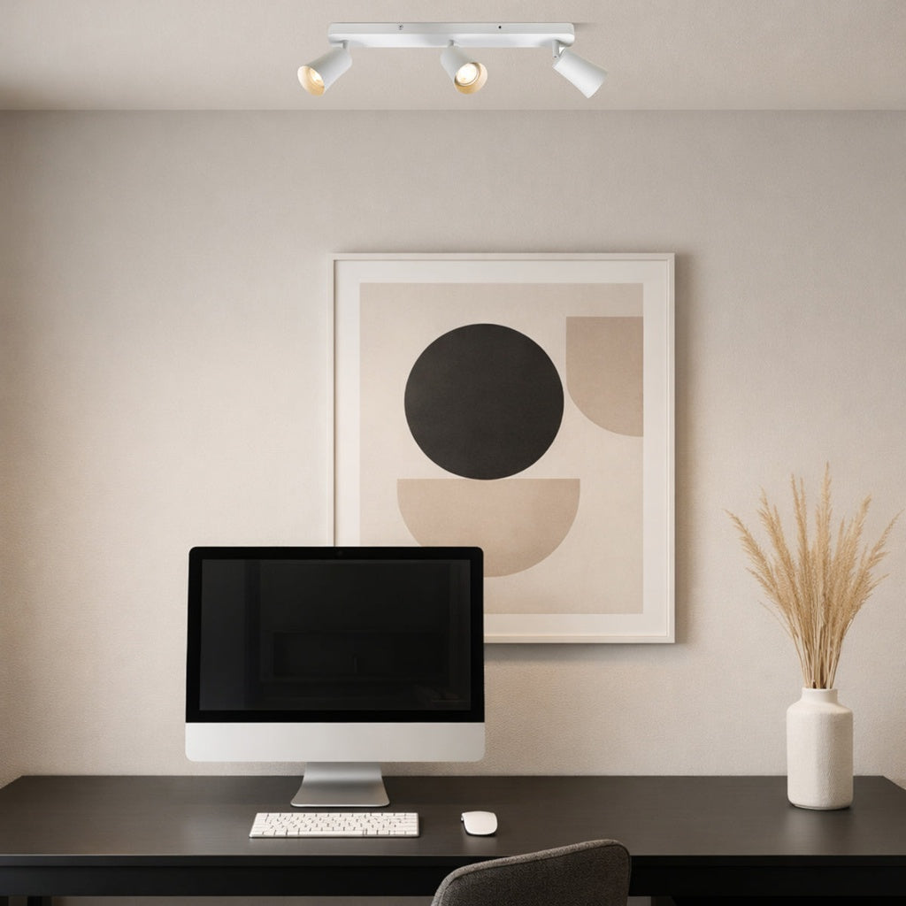 ALVEY 3 Light Ceiling Spot Light - White
