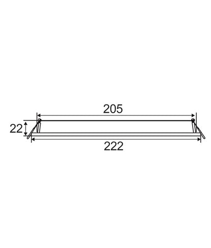 SLICKTRI: LED Dimmable Ultra Slim Tri-CCT Recessed Downlights (Round) - 18W