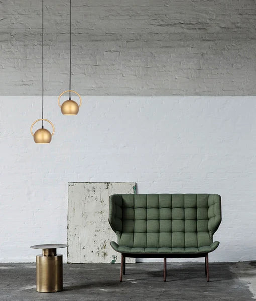 BELLA: Interior Small Dome Shape Pendant Light - Matte Gold