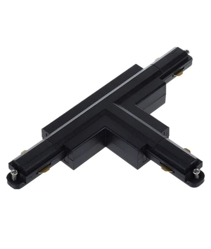 3 Wire 1 Circuit Universal Tracks, Connectors, End Cap & Live End - Connector T-Piece (Left1) BLACK
