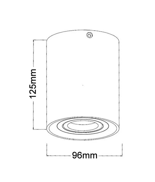 SURFACE: GU10 Round Surface Mounted Ceiling Downlight - Matte White