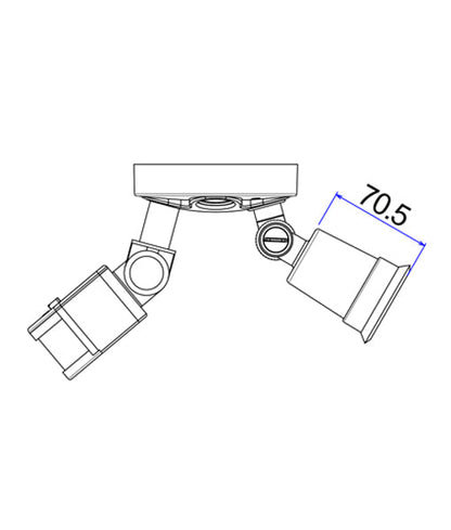 Surface Mounted LED PAR30 Security Lights IP44 - Without Sensor
