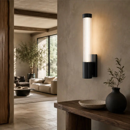 BREMEN Single LED Vanity Wall Light - Black