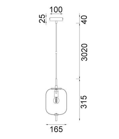 PINO: Interior Opal Matte Mirror Finish Jar Pendant Lights