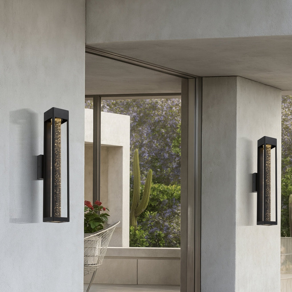 HOLLIS 55CM Exterior LED Wall Light - Black