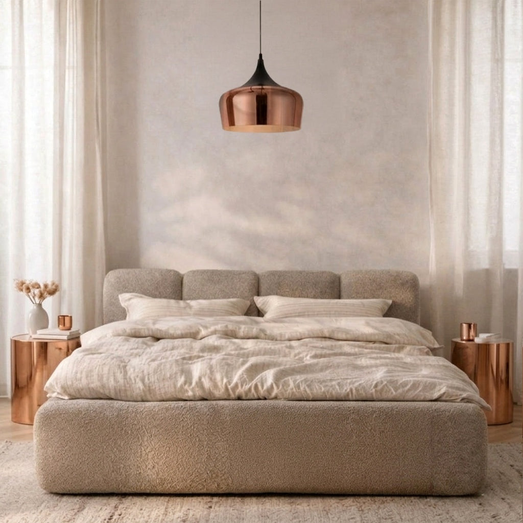 POLK 30CM Pendant Light – Black/Copper