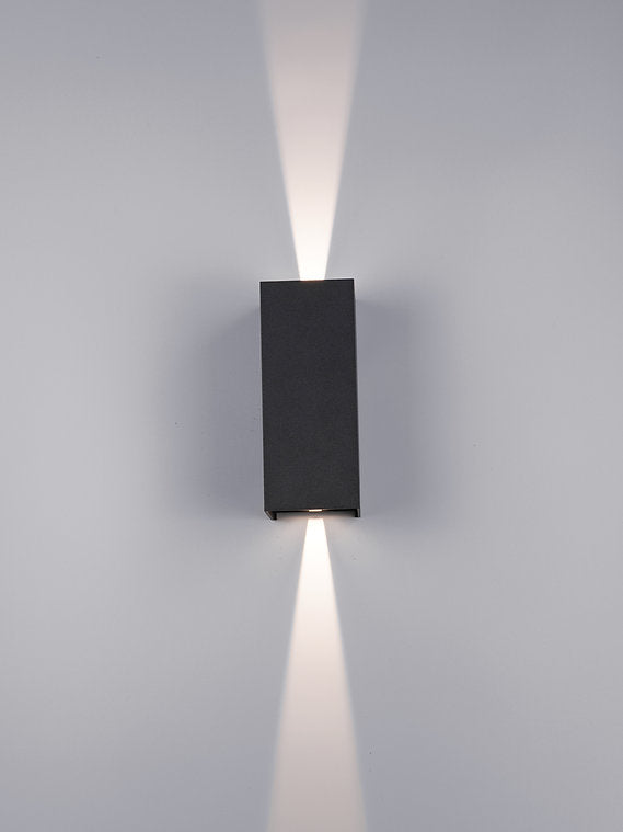 Moderno Wall Light IP65 Up & Down - Black