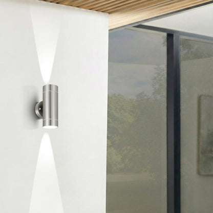 RIVA Single Exterior Wall Light - Stainless Steel
