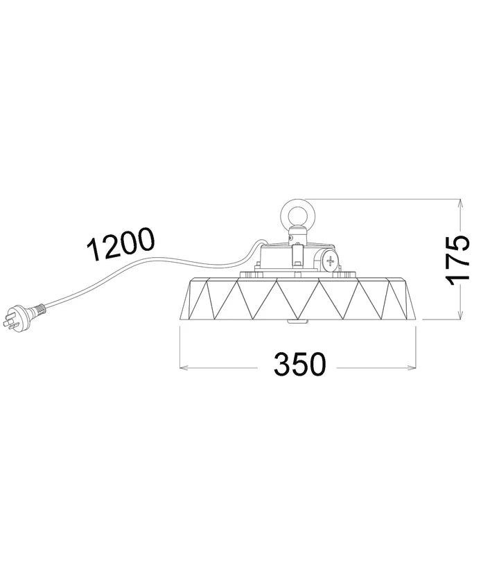 HIBTRI2: LED Power Switchable Tri-CCT High Bay - Optional PIR Sensor Only