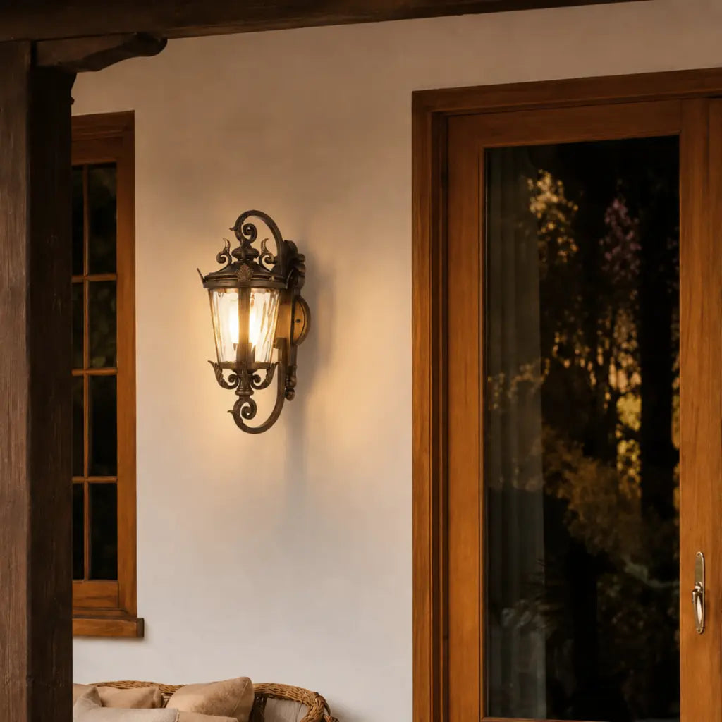 PEDRAL 23CM Exterior Wall Light Large - Bronze