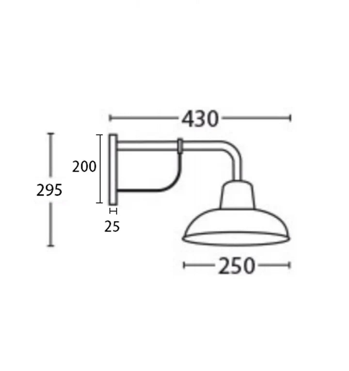 DEKSEL: Aged Copper Interior Wall Light IP23