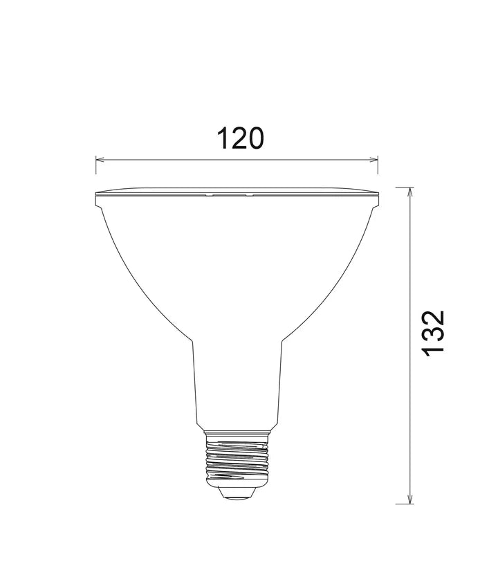 LED PAR38 Globes IP65 (15W) - Kelvin 5000K