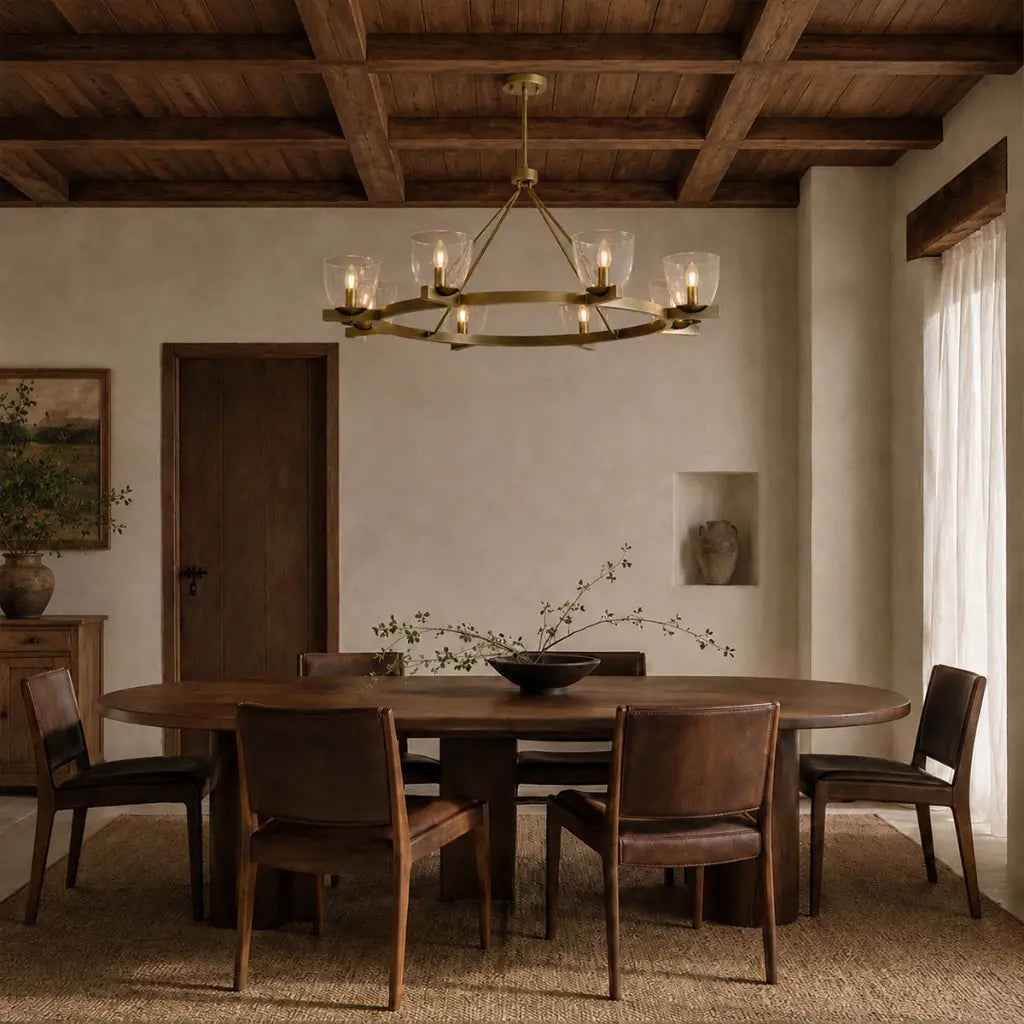 RADAM 8 Pendant Light - Vintage Brass