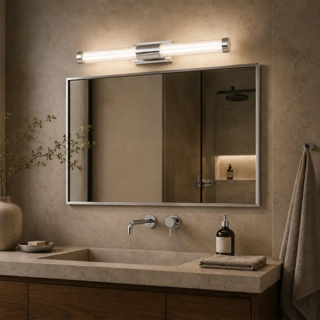 BREMEN Twin LED Vanity Wall Light - Chrome