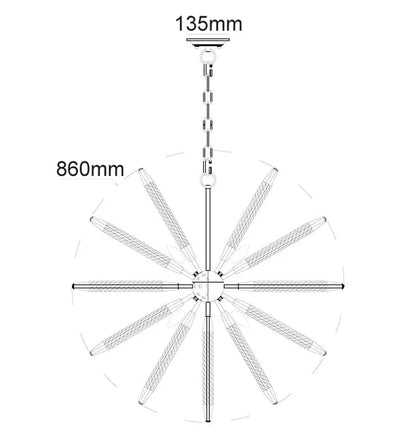 MAZZA: Medieval Style Natural Rope 8 light Pendant Light