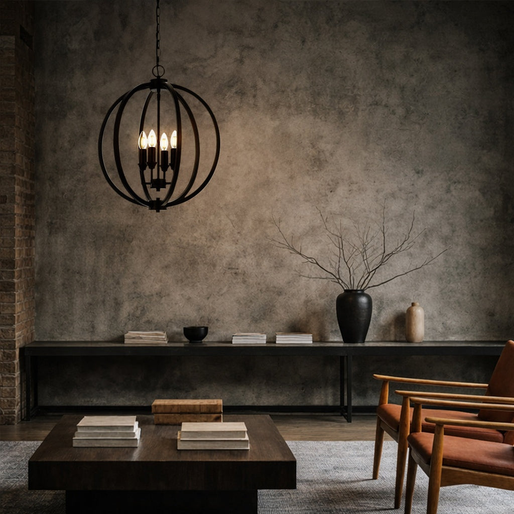 KENDALL 4 Pendant Light - Black