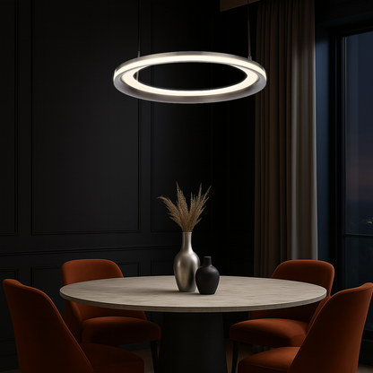 FULCRUM 60CM Pendant Light - Pearl/Grey