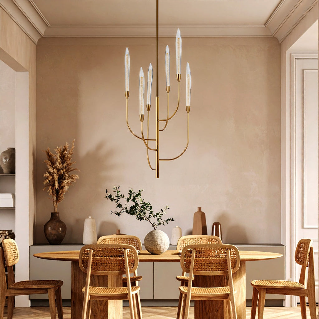 ARCHER 6 LED Pendant Light - Antique Gold