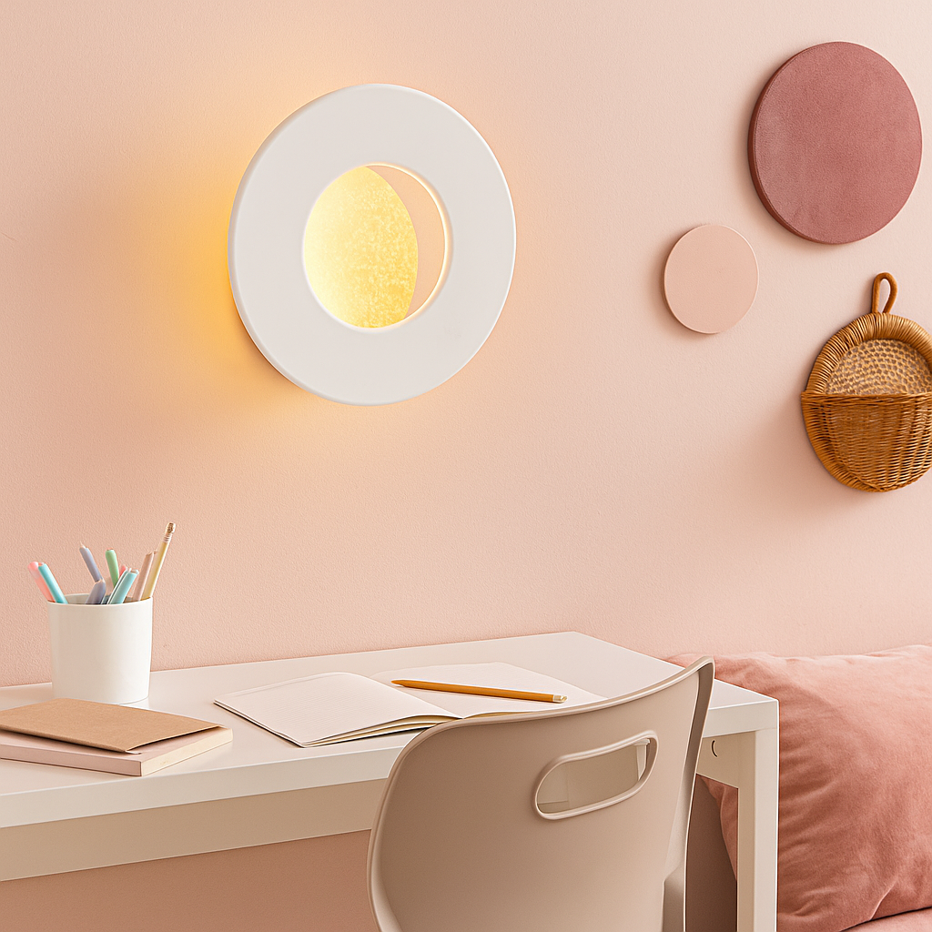 PELZER 20CM LED Wall Light - White/Gold