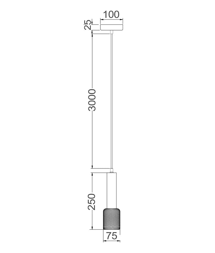 MIKRO: Modern Karaoke Matte Black Mic Shape Interior Cylinder & Brass Mesh Pendant Light