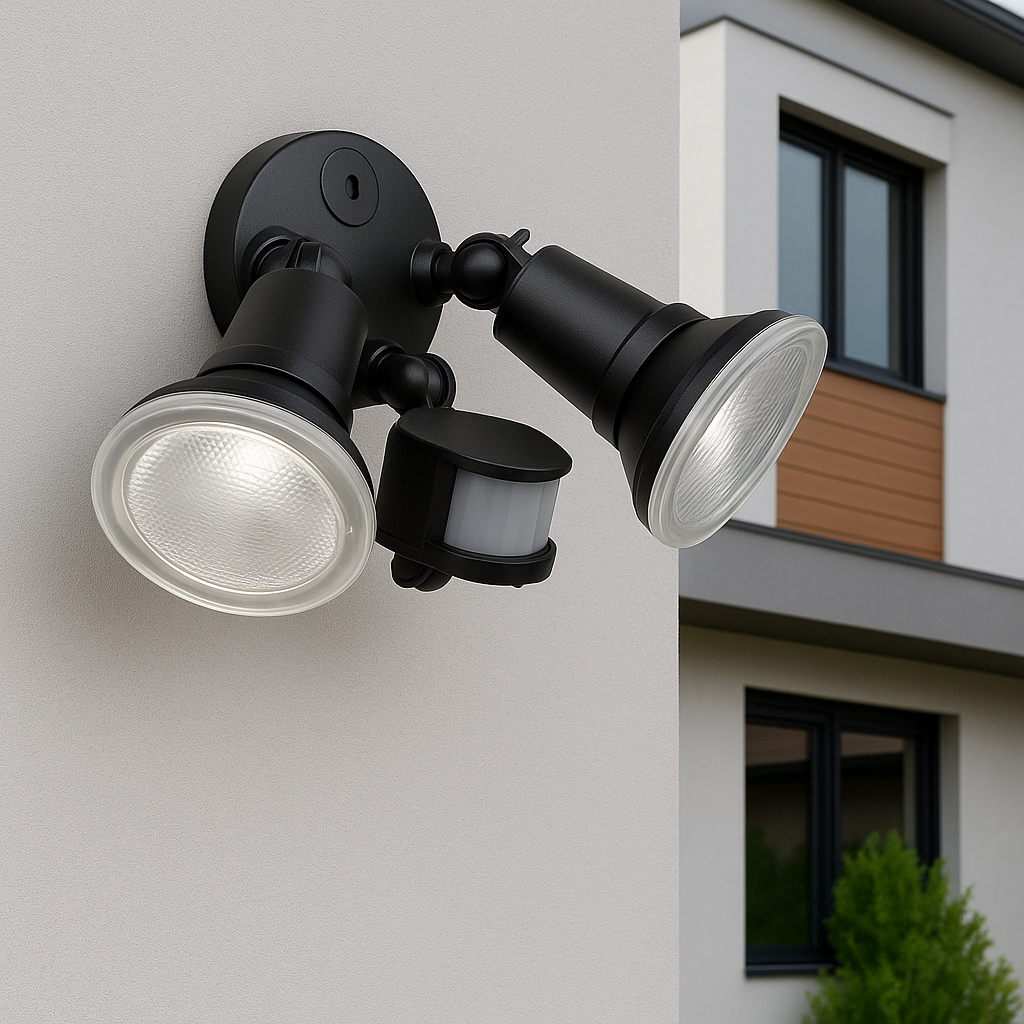 COMET Twin Exterior LED Flood Light with Sensor