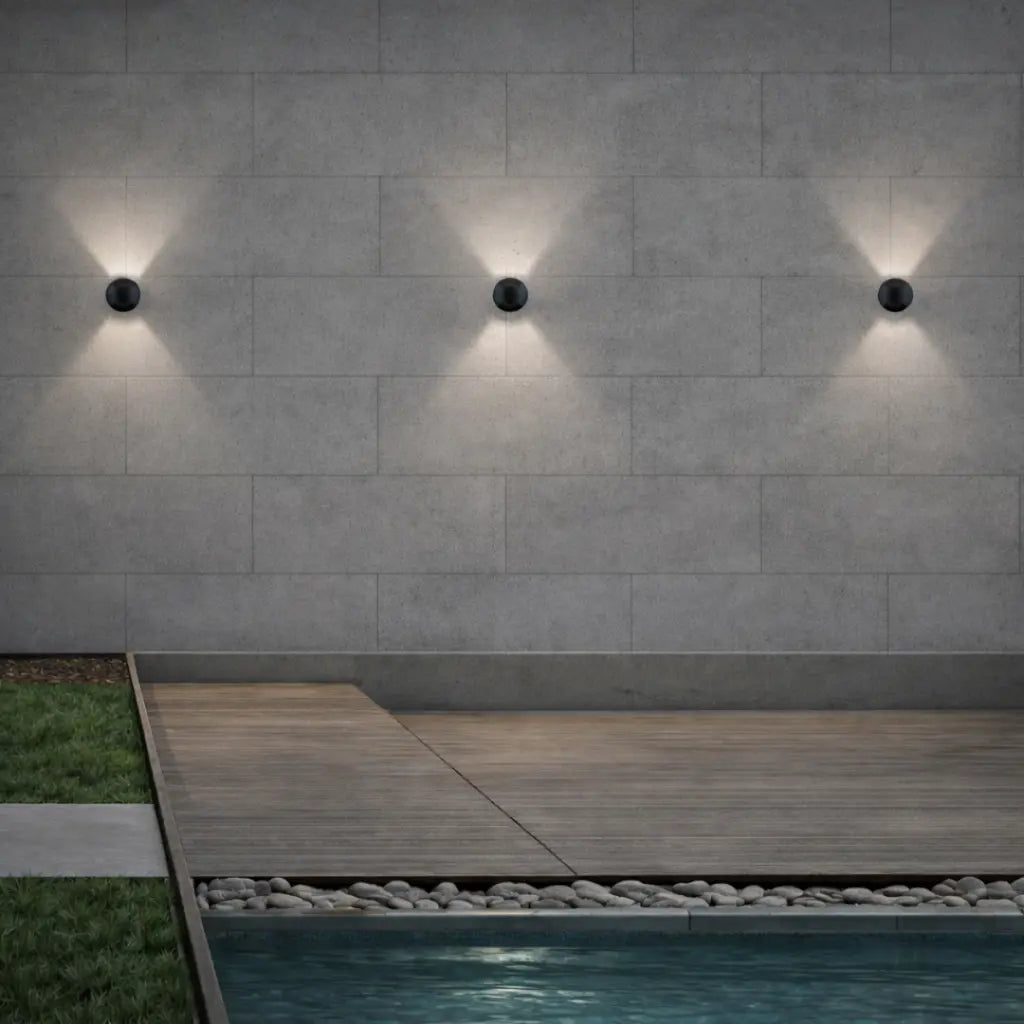 RAKER 24V 3W 2 Way Exterior LED Inground Light - Black