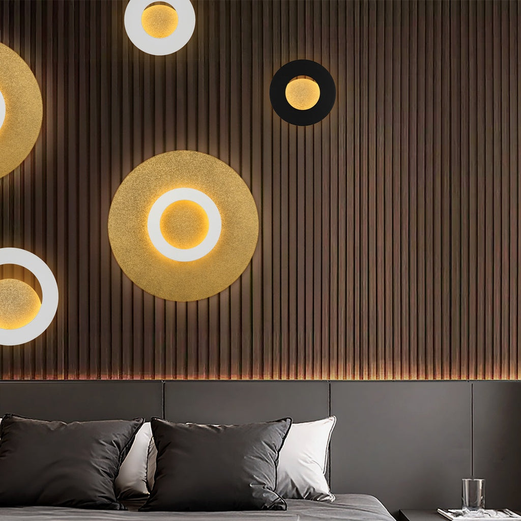 PELZER 60CM LED Wall Light - White/Gold